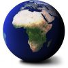 African globe map