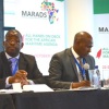 Left CEO Tsietsi Mokhele and COO Sobantu Tiyali - Chairing the Heads of Maritime Administration Conference in Sandton