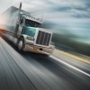 Road and rail form partnership Truck on freeway image