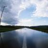 wet road image