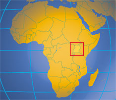 Uganda map