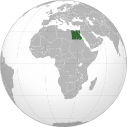 Egypt on map image