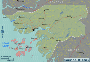 Map of Guinea-Bissau