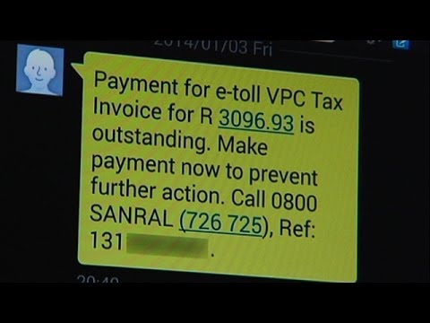 Gauteng motorists in uproar over e-toll billing system 