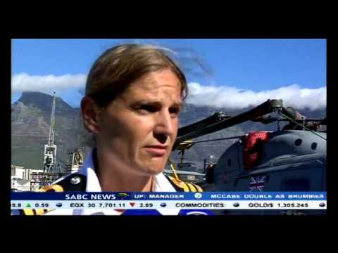 A Royal Navy frigate - has docked at the V&A Waterfront 